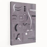 Minimalist Abstract Wall Art - Geometric Shapes in Gray and Black Tones