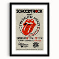 Retro Rolling Stones Concert Poster - School of Rock 2014 Event