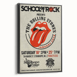 Retro Rolling Stones Concert Poster - School of Rock 2014 Event