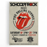 Retro Rolling Stones Concert Poster - School of Rock 2014 Event