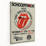 Retro Rolling Stones Concert Poster - School of Rock 2014 Event