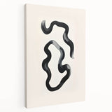 Stretched canvas showcasing abstract minimalist wall art with soft neutral tones and geometric shapes, ideal for modern home decor and art enthusiasts.