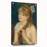 Impressionism Wall Art: Young Woman Braiding Hair by Renoir Prints
