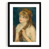 Impressionism Wall Art: Young Woman Braiding Hair by Renoir Prints