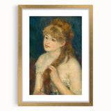 Impressionism Wall Art: Young Woman Braiding Hair by Renoir Prints
