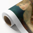 Impressionism Wall Art: Young Woman Braiding Hair by Renoir Prints