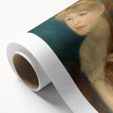 Impressionism Wall Art: Young Woman Braiding Hair by Renoir Prints