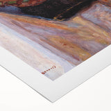 Vintage Still Life Wall Art - Basket of Fruit in Warm, Earthy Tones