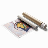 Vintage Still Life Wall Art - Basket of Fruit in Warm, Earthy Tones