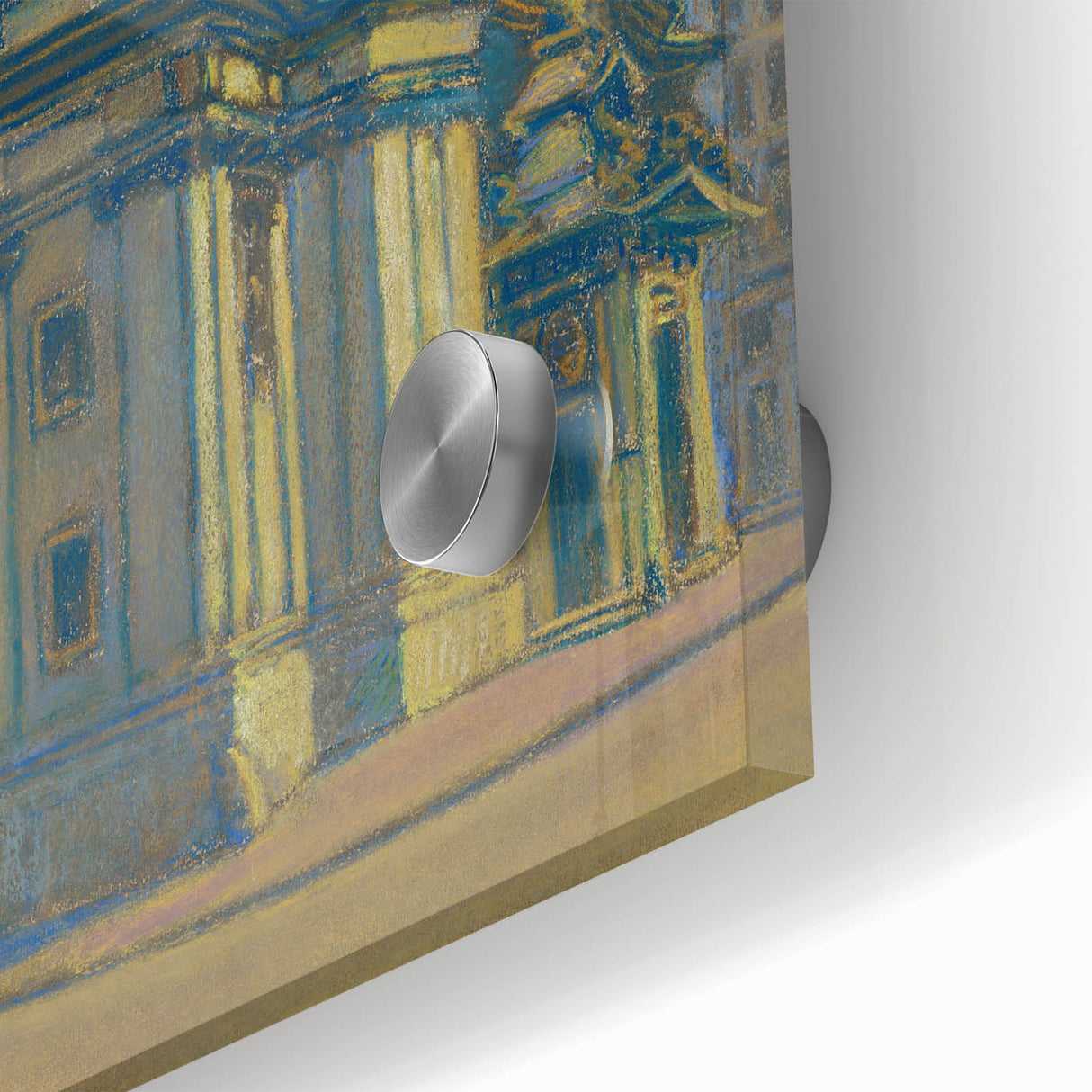 Vintage Architectural Wall Art - Historic Church in Vienna Pastel Print