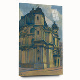 Vintage Architectural Wall Art - Historic Church in Vienna Pastel Print