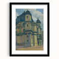 Vintage Architectural Wall Art - Historic Church in Vienna Pastel Print