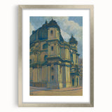 Vintage Architectural Wall Art - Historic Church in Vienna Pastel Print