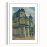 Vintage Architectural Wall Art - Historic Church in Vienna Pastel Print