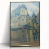 Vintage Architectural Wall Art - Historic Church in Vienna Pastel Print