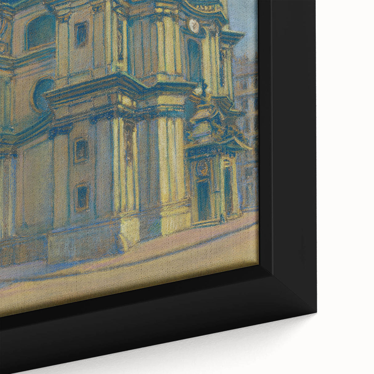 Vintage Architectural Wall Art - Historic Church in Vienna Pastel Print