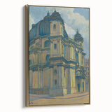 Vintage Architectural Wall Art - Historic Church in Vienna Pastel Print