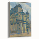 Vintage Architectural Wall Art - Historic Church in Vienna Pastel Print
