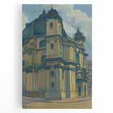 Vintage Architectural Wall Art - Historic Church in Vienna Pastel Print