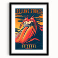 Retro Rolling Stones Poster - Brisbane 2014 Concert Art