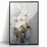 Elegant White Orchid - Modern Living Room Canvas Wall Art