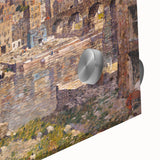 Modern Wall Art - Vibrant Riverside Town Scene | Classic Cityscape Decor