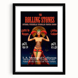Retro Rolling Stones Steel Wheels 1989 Tour Poster