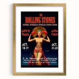 Retro Rolling Stones Steel Wheels 1989 Tour Poster