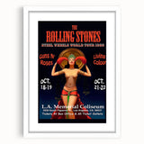 Retro Rolling Stones Steel Wheels 1989 Tour Poster