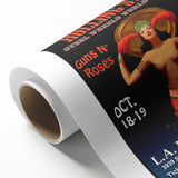 Retro Rolling Stones Steel Wheels 1989 Tour Poster