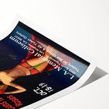 Retro Rolling Stones Steel Wheels 1989 Tour Poster