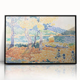 Impressionist Art – Golden Wheat Field at Sunset