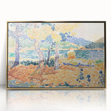 Impressionist Art – Golden Wheat Field at Sunset