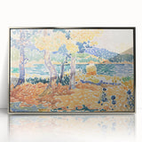 Impressionist Art – Golden Wheat Field at Sunset