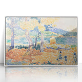 Impressionist Art – Golden Wheat Field at Sunset