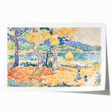 Impressionist Art – Golden Wheat Field at Sunset