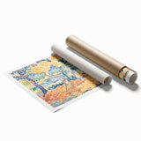 Impressionist Art – Golden Wheat Field at Sunset