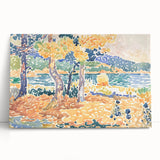 Impressionist Art – Golden Wheat Field at Sunset