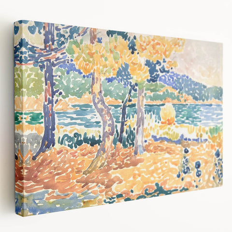 Impressionist Art – Golden Wheat Field at Sunset