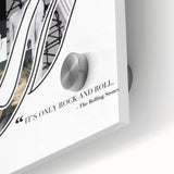 Rolling Stones Retro Poster - "It's Only Rock and Roll" Collage Art