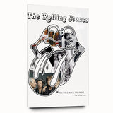 Rolling Stones Retro Poster - "It's Only Rock and Roll" Collage Art