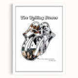 Rolling Stones Retro Poster - "It's Only Rock and Roll" Collage Art