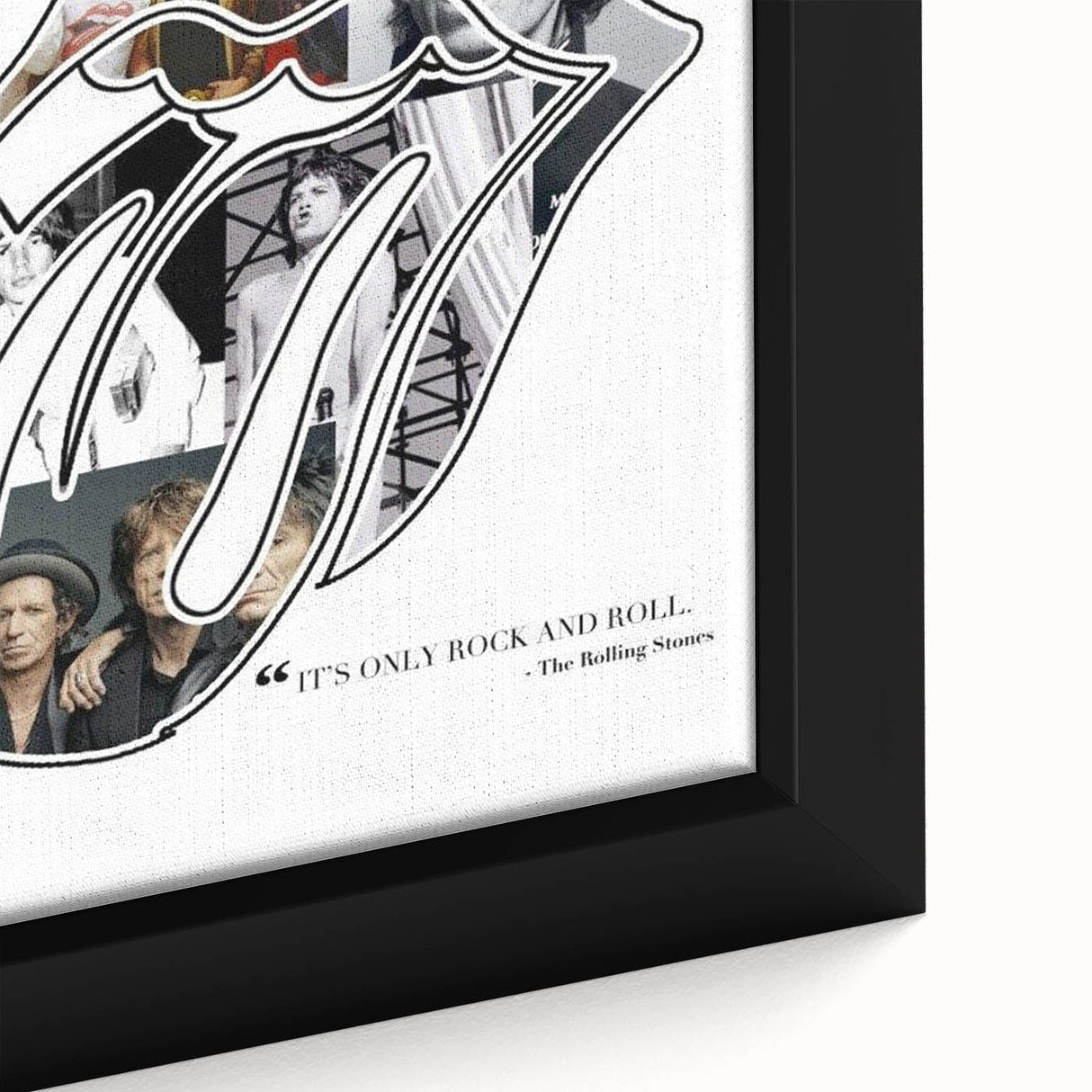 Rolling Stones Retro Poster - "It's Only Rock and Roll" Collage Art