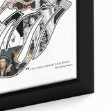 Rolling Stones Retro Poster - "It's Only Rock and Roll" Collage Art