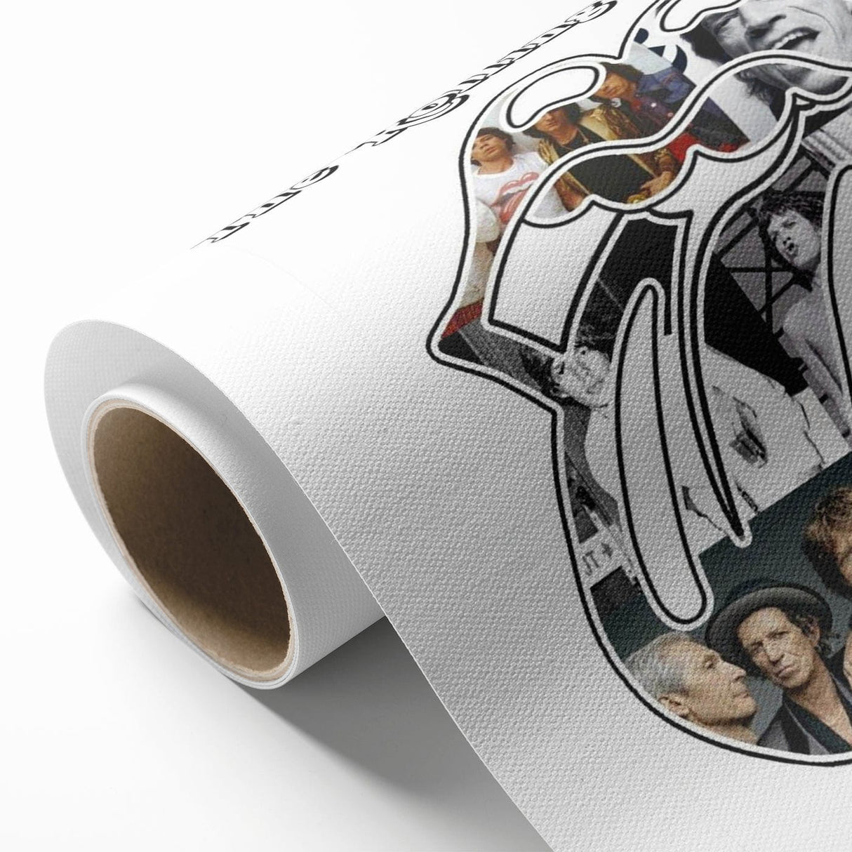 Rolling Stones Retro Poster - "It's Only Rock and Roll" Collage Art