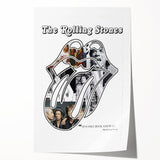 Rolling Stones Retro Poster - "It's Only Rock and Roll" Collage Art