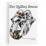 Rolling Stones Retro Poster - "It's Only Rock and Roll" Collage Art