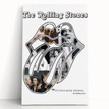 Rolling Stones Retro Poster - "It's Only Rock and Roll" Collage Art
