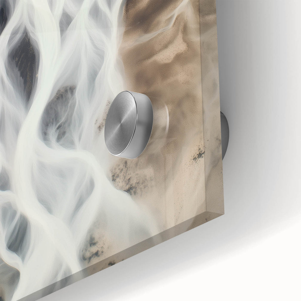 Aerial River Flow – Dynamic Abstract Nature Motion Wall Art
