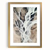 Aerial River Flow – Dynamic Abstract Nature Motion Wall Art